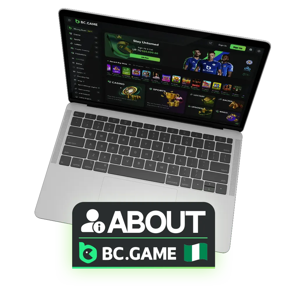 BC Game is a sports betting and online casino platform in Nigeria offering various types of games and sports categories.