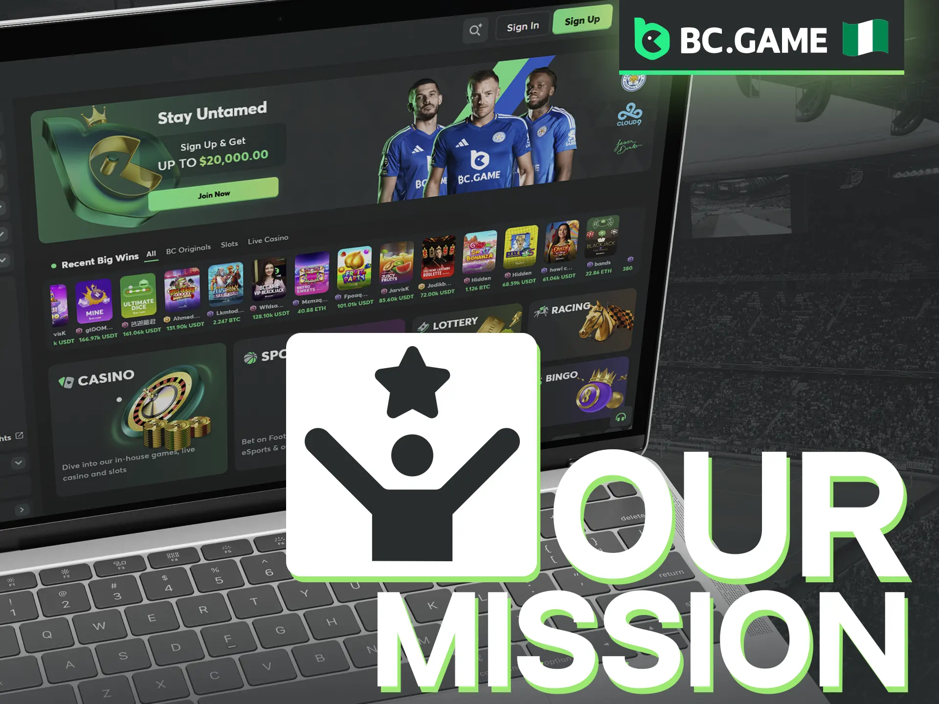 Mission of BC Game is to make the players experience enjoyable and safe.