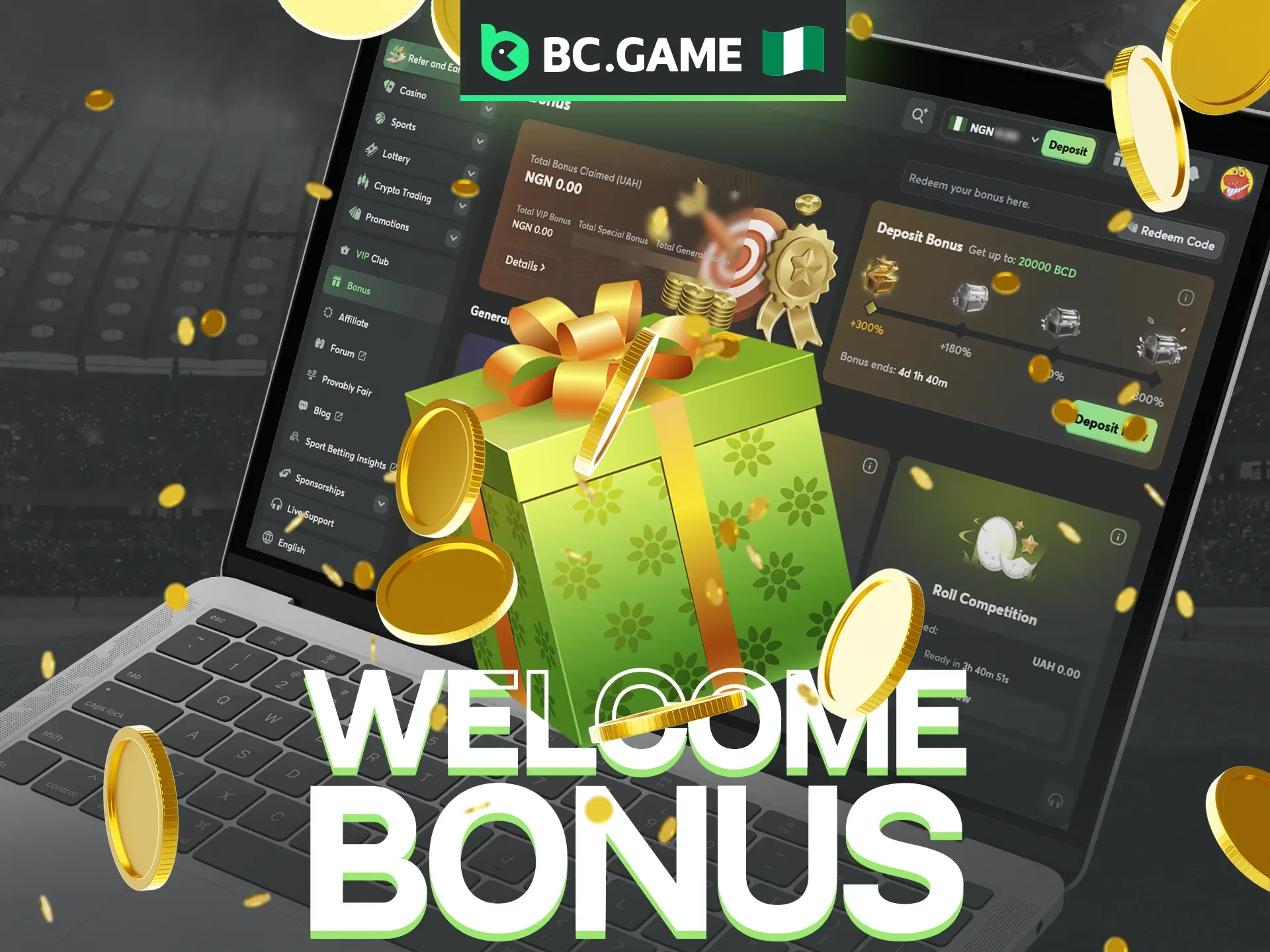 BC Game welcome bonus for new players will pleasantly delight users.