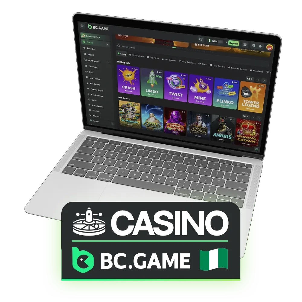 Top casino games are available on the BC Game website.