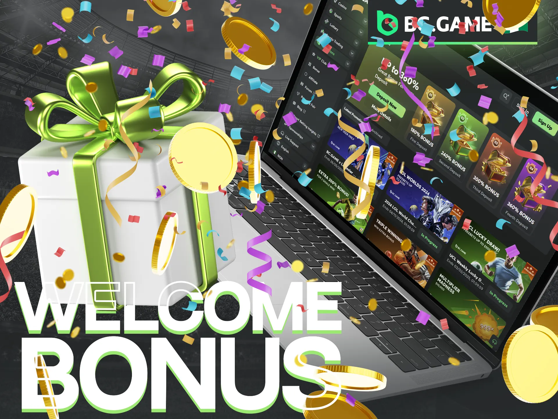 BC Game bonus for new users will pleasantly please.