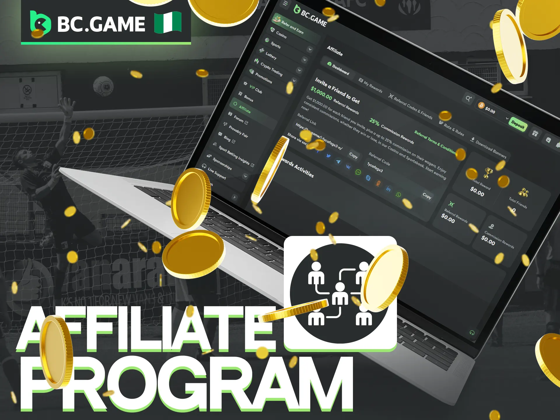 Join BC Game affiliate program!