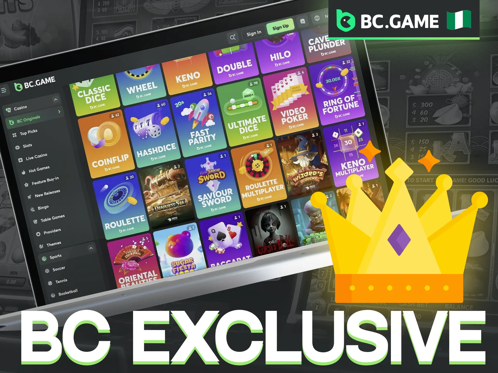 Play BC Exclusive games at BC Game.