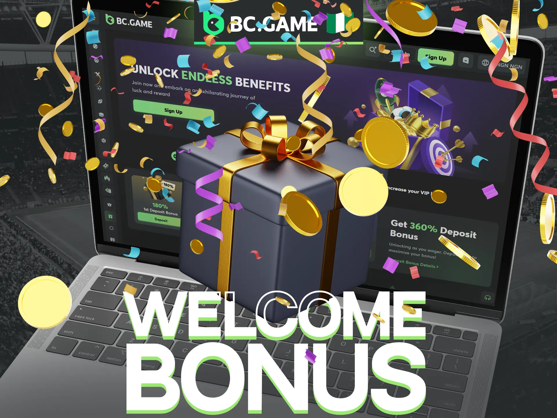 BC Game welcome bonus is available to new players.