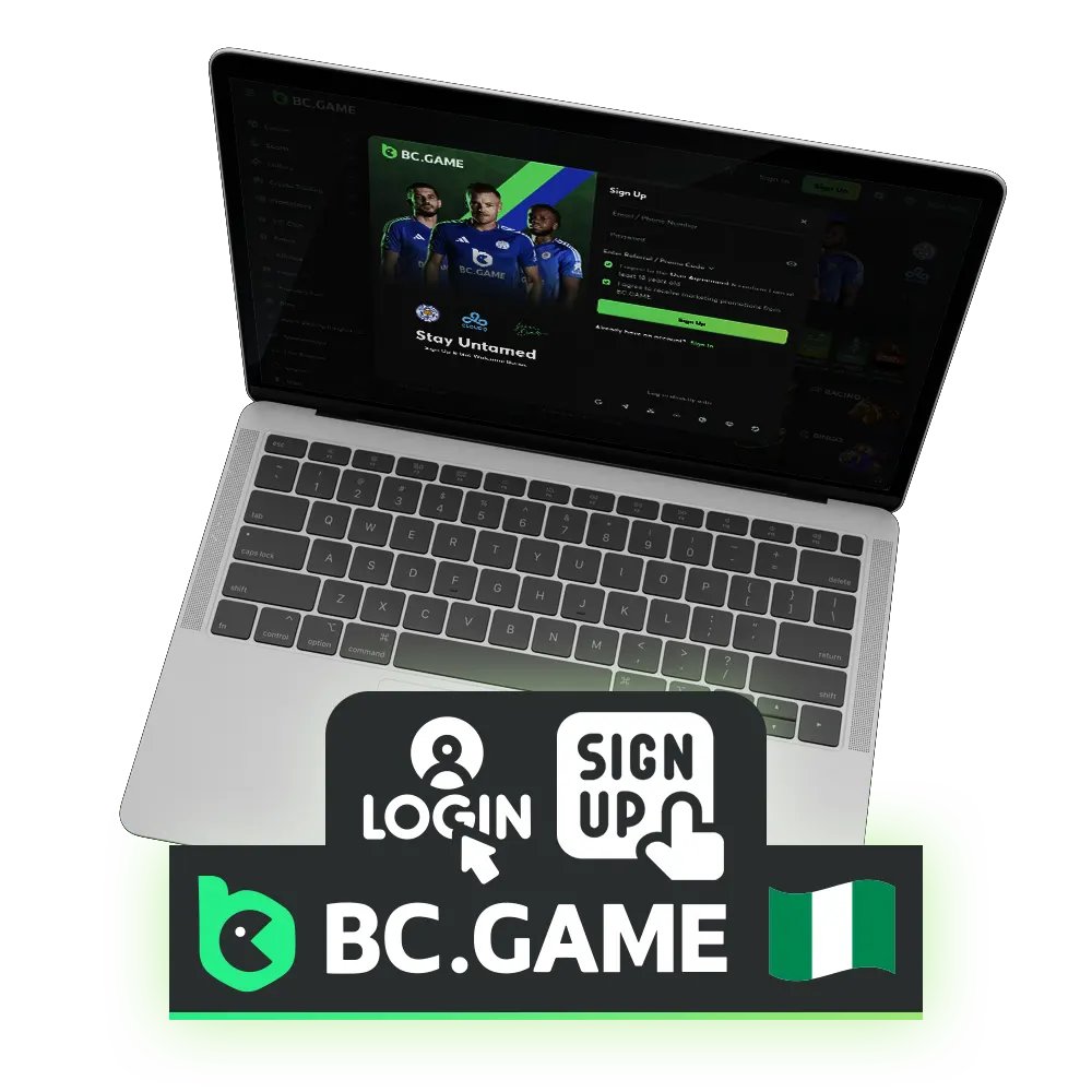 How to register and undergo verification on the BC Game website.