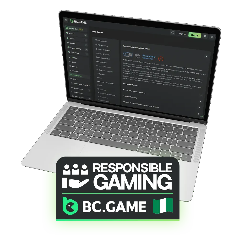 BC Game's primary goal is to create a safe and responsible gaming environment for our customers.