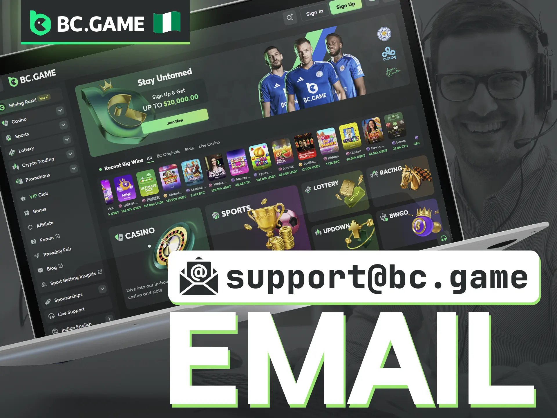 Contact BC Game support team via official email and get comprehensive answers to your questions.