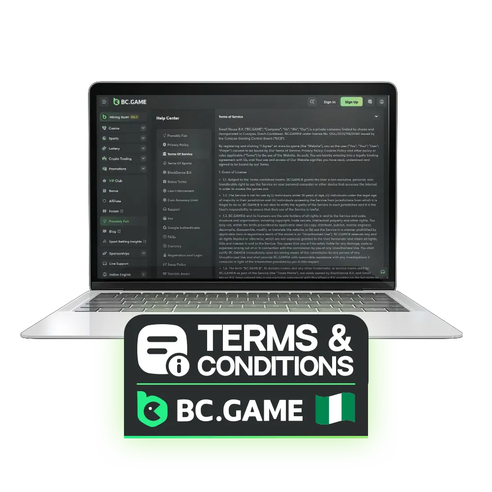 Terms and Conditions of BC Game contain important information about intellectual property rights relating to the content and services available on the platform.