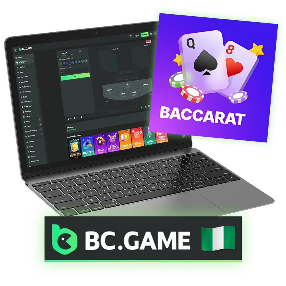 Nigerians prefer to play baccarat on the BC Game website.