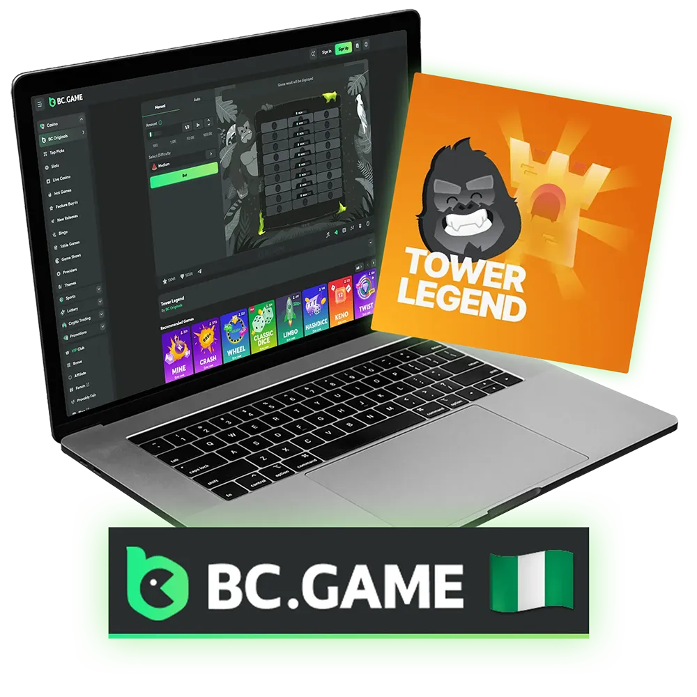 To start playing Tower Legend you need to register on the BC Game platform.