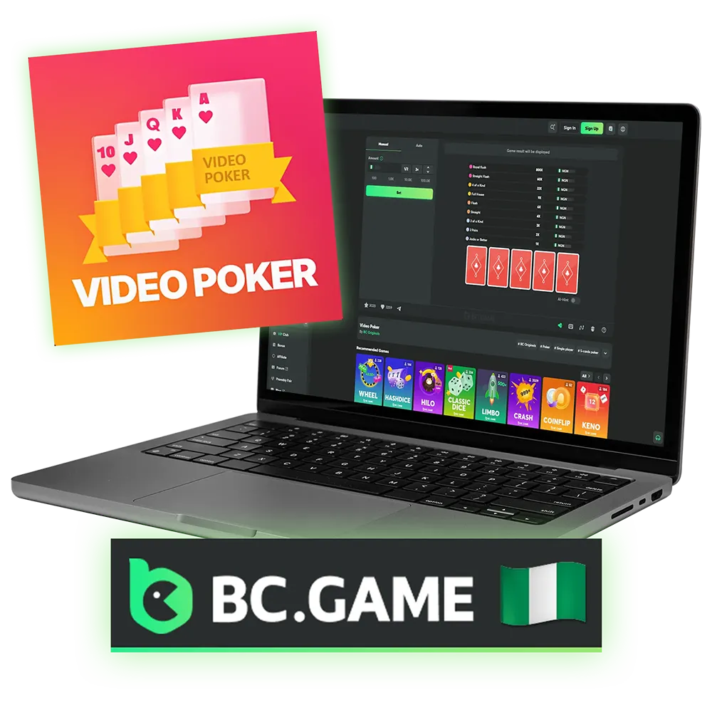 Video Poker is one of the most popular and payment games at BC Game.