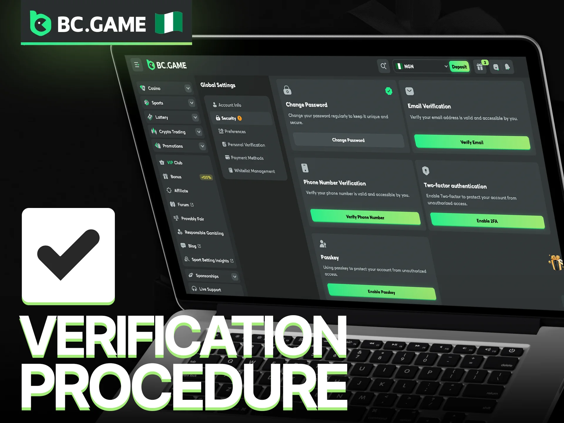 Complete the BC Game verification process and unlock full features.