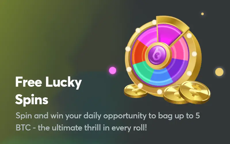Spin the daily lucky wheel at BC Game for a chance to win some great rewards.