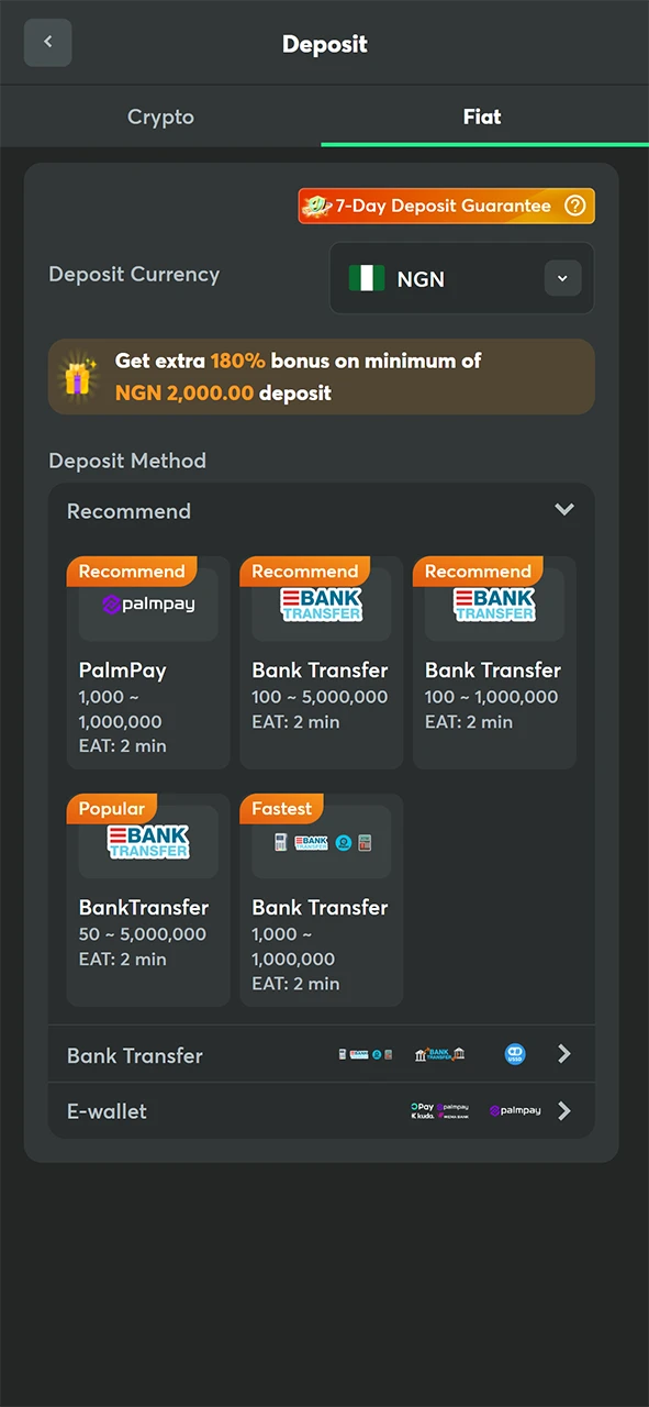 Get bonuses from the promo code by topping up your BC Game account.