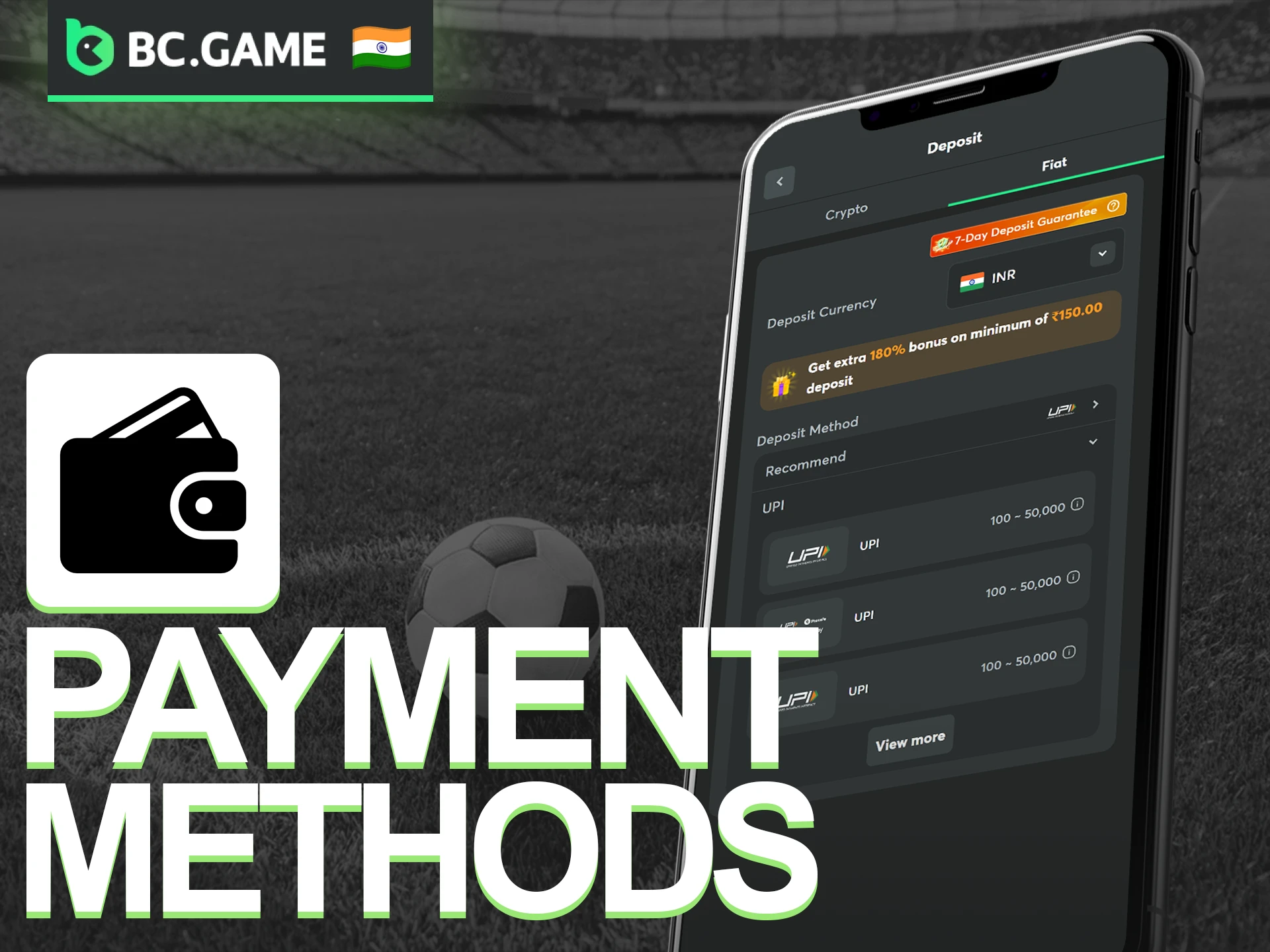 Use secure payment methods in the BC Game App for fast deposits.