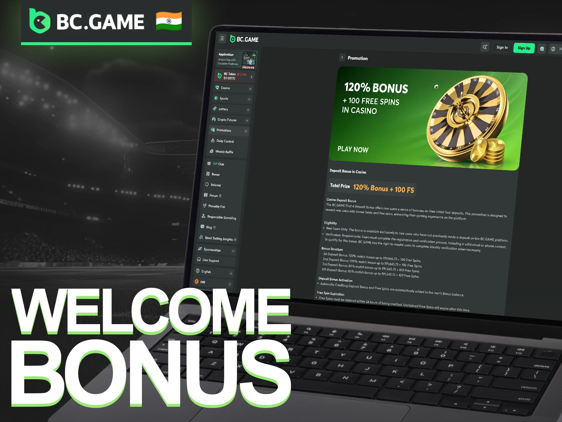 Claim your massive BC Game Casino Welcome Bonus and start winning now.