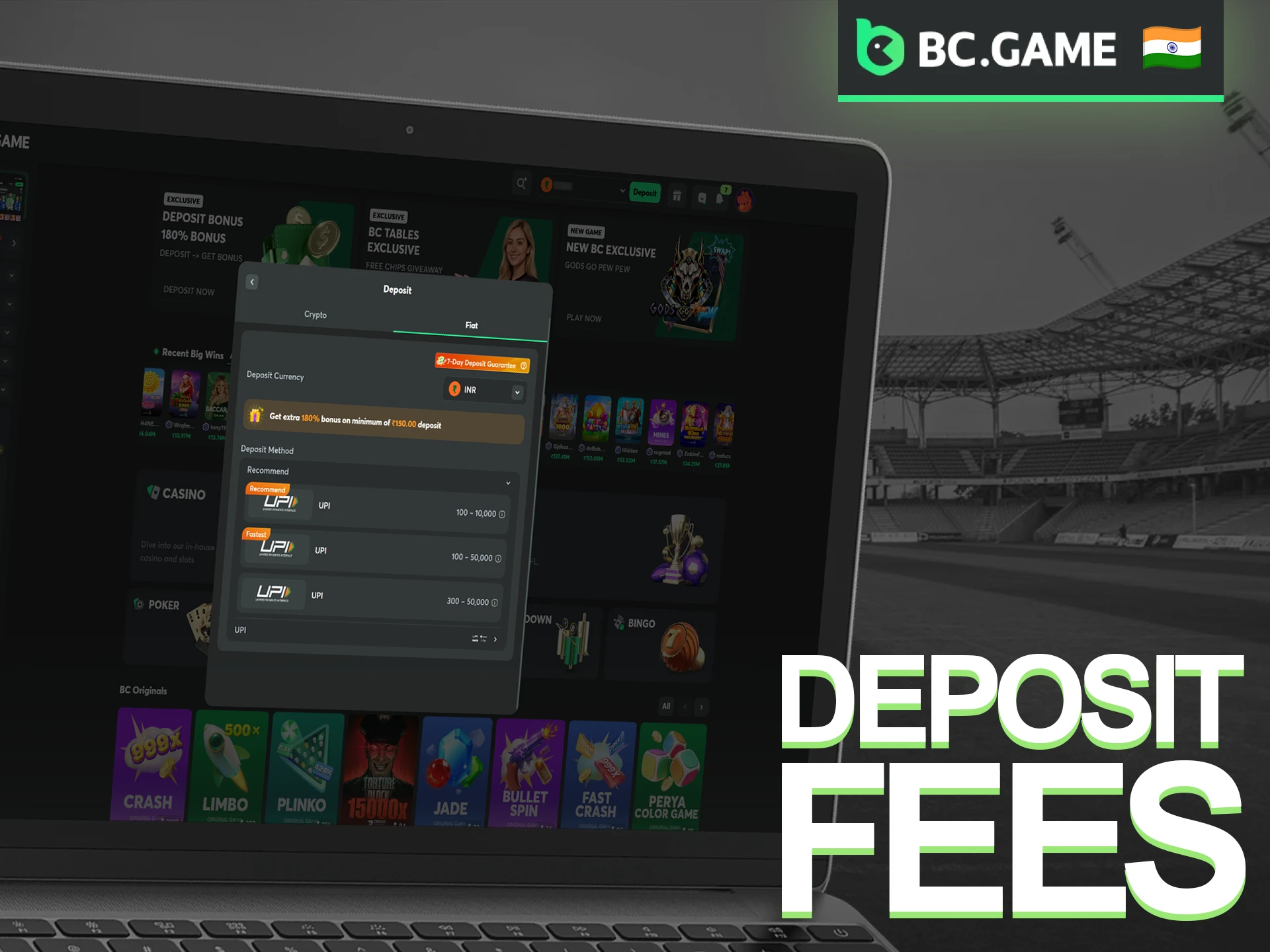 Review the official BC Game Deposit Fees to manage your payments effectively in India.