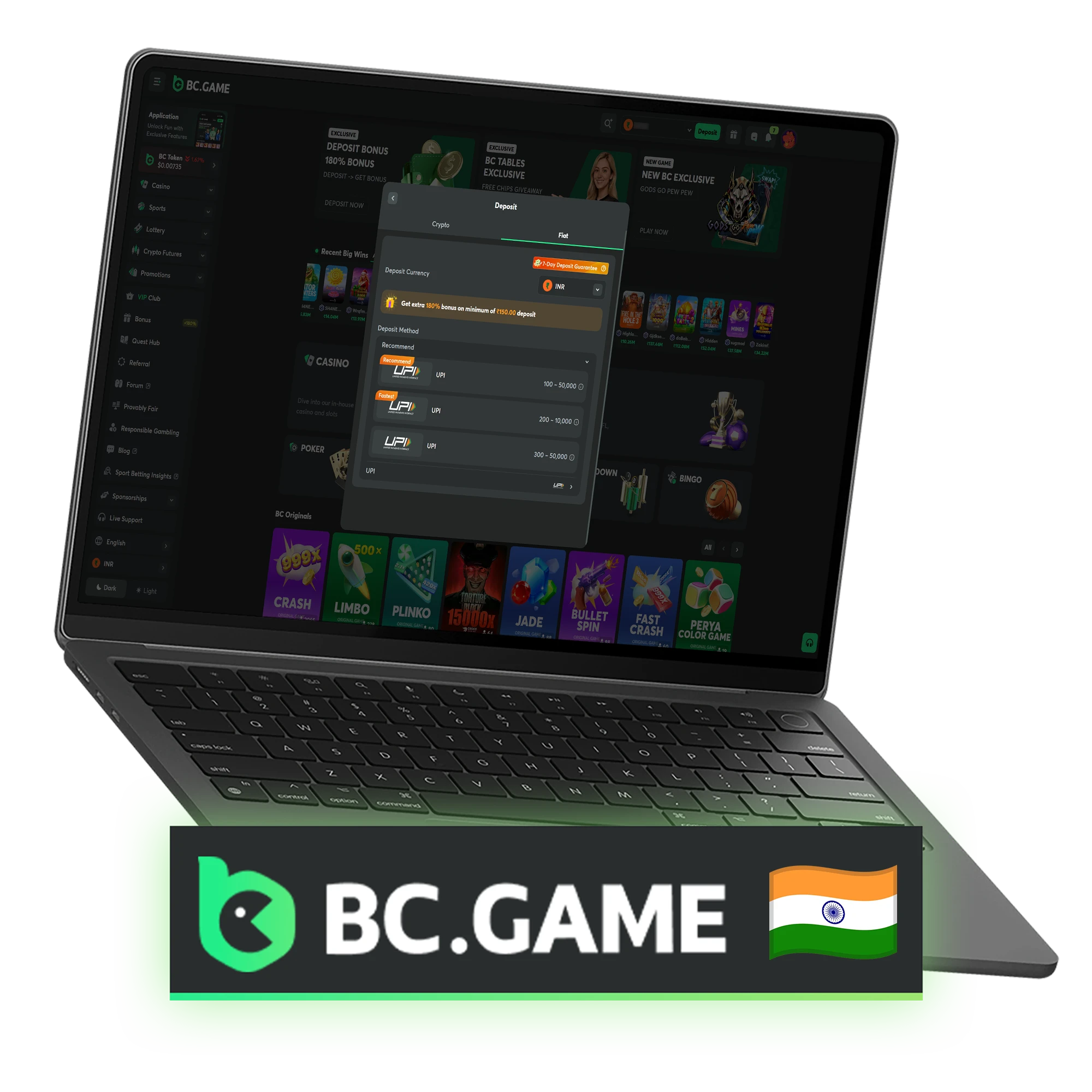 Use the most efficient BC Game Deposit Methods in India to fund your account instantly.