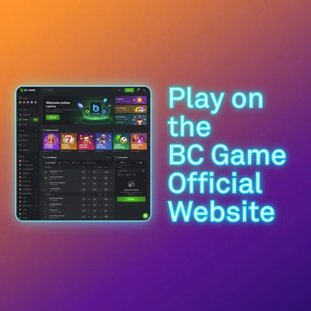 BC Game official website interface showing casino games, betting markets, and live dealer options accessible via browser