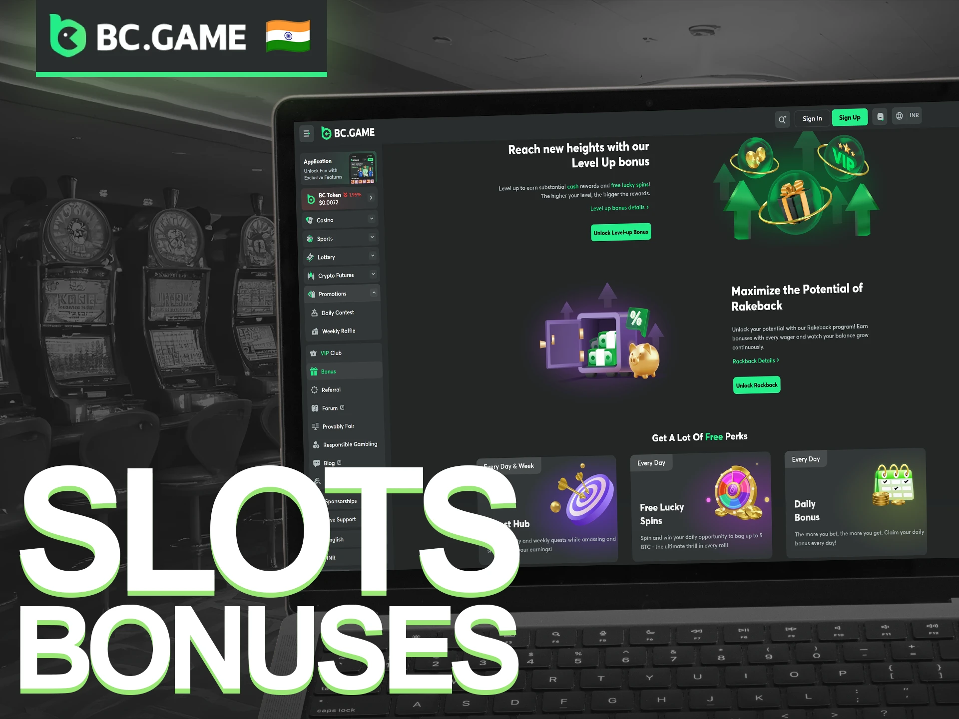 Activate exclusive BC Game Slots Bonuses to increase your chances of winning.