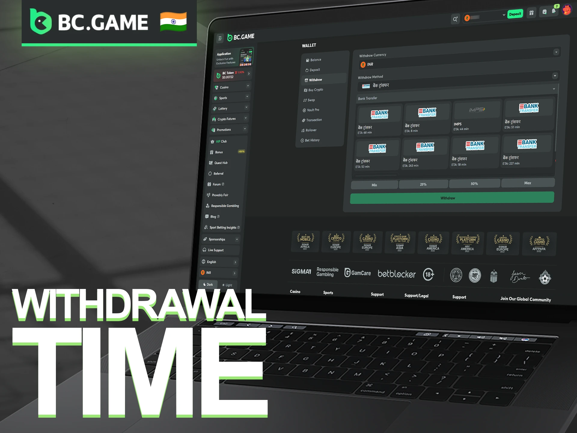 Check the official BC Game Withdrawal Time to know when your funds arrive.